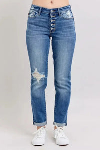 Judy Blue Full Size Button Fly Distressed Jeans with Pockets Plus Size - Update AvenueVacation StyleTrendsi10010067918167310010067918167315ca5c7d - c34f - 4824 - b739 - b0d17ff3b953 - MaxMedium
