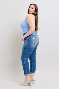 Judy Blue Full Size Button Fly Distressed Jeans with Pockets Plus Size - Update AvenueVacation StyleTrendsi10010067918167310010067918167344624446 - e9c7 - 4d30 - 9dd4 - 9237500c9938 - MaxMedium