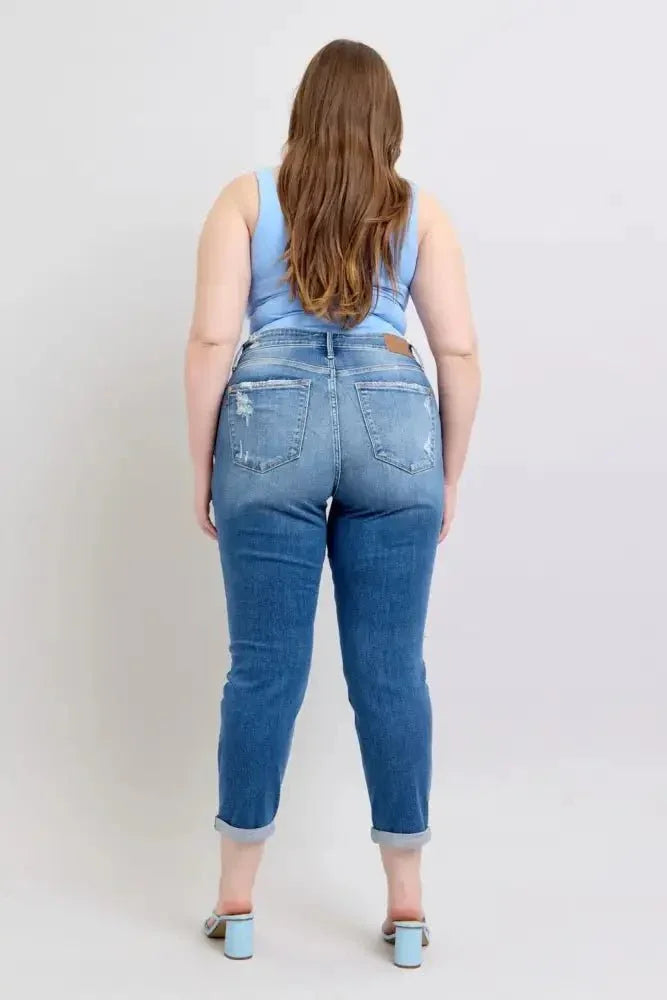 Judy Blue Full Size Button Fly Distressed Jeans with Pockets Plus Size - Update AvenueVacation StyleTrendsi10010067918167310010067918167330339902 - 8afc - 4003 - 95cf - 4fc7a08cbb9f - MaxMedium