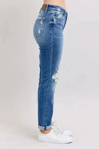 Judy Blue Full Size Button Fly Distressed Jeans with Pockets Plus Size - Update AvenueVacation StyleTrendsi100100679181673100100679181673e4235706 - 95b4 - 4c7f - a13a - 1810aff65f51 - MaxMedium