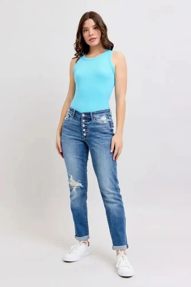 Judy Blue Full Size Button Fly Distressed Jeans with Pockets Plus Size - Update AvenueVacation StyleTrendsi100100679181673100100679181673b3d8e574 - 77a7 - 4751 - 8753 - cc14a2190af4 - MaxMedium