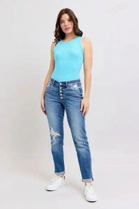 Judy Blue Full Size Button Fly Distressed Jeans with Pockets Plus Size - Update AvenueVacation StyleTrendsi100100679181673100100679181673b3d8e574 - 77a7 - 4751 - 8753 - cc14a2190af4 - MaxMedium