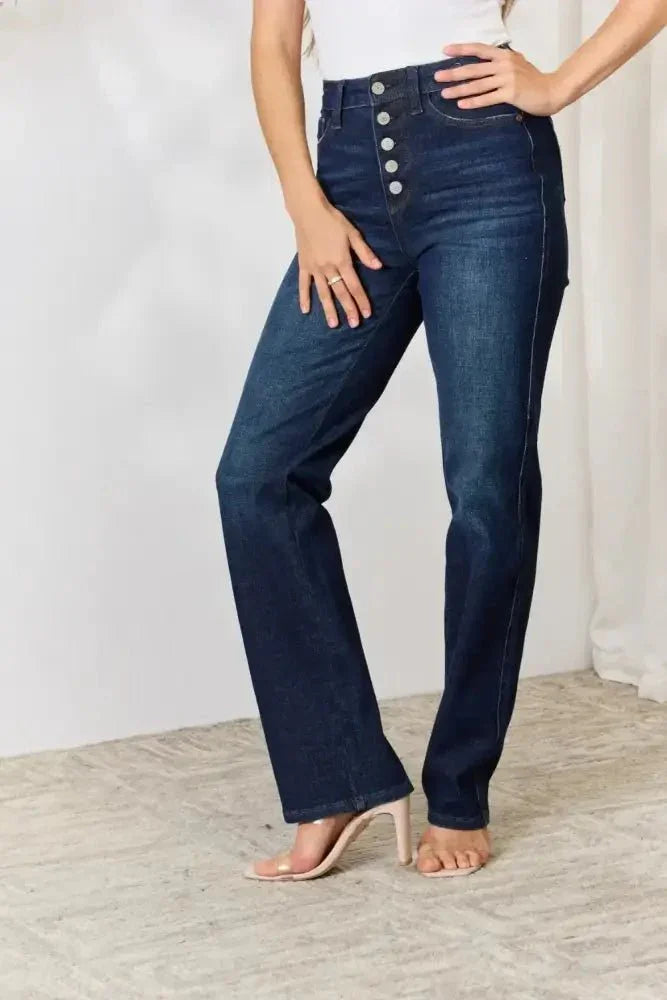 Judy Blue Full Size Button - Fly Straight Jeans - Update AvenueDaily EssentialsTrendsi10010053591482110010053591482181723167eeae49f79359de659f66e8af - MaxDark