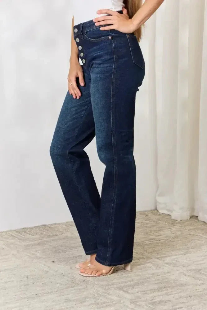 Judy Blue Full Size Button - Fly Straight Jeans - Update AvenueDaily EssentialsTrendsi100100535914821100100535914821c2077af6cb314cfd8f035e2348d578b1 - MaxDark