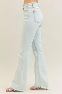 Judy Blue Full Size Destroy & Fray Hem Bootcut Jeans Plus Size