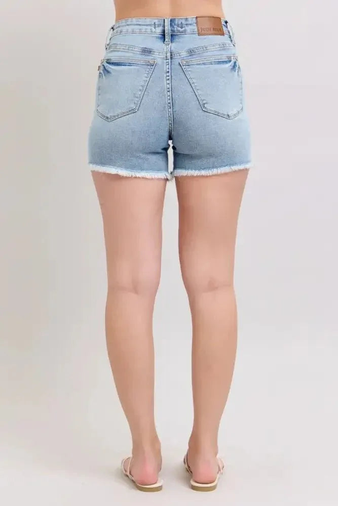 Judy Blue Full Size Tummy Control Raw Hem Denim Shorts Plus Size - Update AvenueVacation StyleTrendsi10010054338162910010054338162971a2e0d4 - 2b02 - 4a0e - 9b3f - e7adbe4d8eef - MaxLight