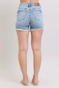Judy Blue Full Size Tummy Control Raw Hem Denim Shorts Plus Size - Update AvenueVacation StyleTrendsi10010054338162910010054338162971a2e0d4 - 2b02 - 4a0e - 9b3f - e7adbe4d8eef - MaxLight