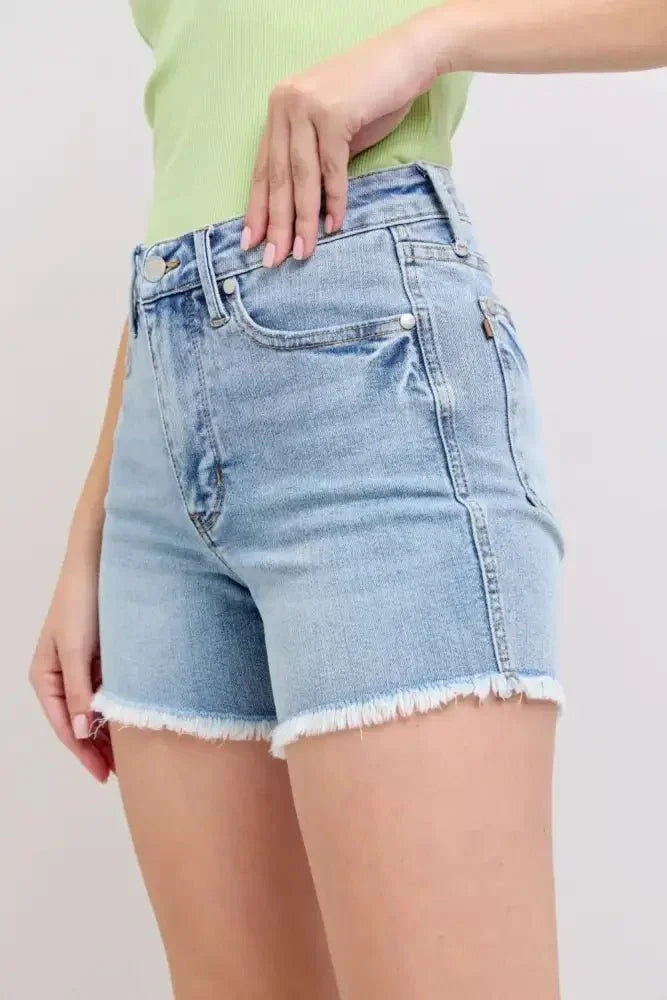 Judy Blue Full Size Tummy Control Raw Hem Denim Shorts Plus Size - Update AvenueVacation StyleTrendsi100100543381629100100543381629644a6733 - 4b5d - 4b68 - b841 - d4ed4d596b87 - MaxLight