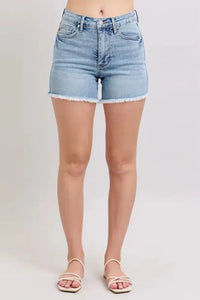 Judy Blue Full Size Tummy Control Raw Hem Denim Shorts Plus Size - Update AvenueVacation StyleTrendsi100100543381629100100543381629e73871e8 - b536 - 4db5 - 8281 - 7bd58bf4cd17 - MaxLight