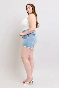 Judy Blue Full Size Tummy Control Raw Hem Denim Shorts Plus Size - Update AvenueVacation StyleTrendsi10010054338162910010054338162966218e5e - 5003 - 4b80 - 84c5 - 0a57105113ec - MaxLight