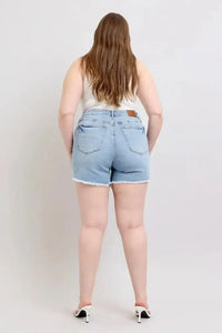 Judy Blue Full Size Tummy Control Raw Hem Denim Shorts Plus Size - Update AvenueVacation StyleTrendsi1001005433816291001005433816297c8ed913 - e441 - 4586 - 93f2 - 862e8b3950cf - MaxLight
