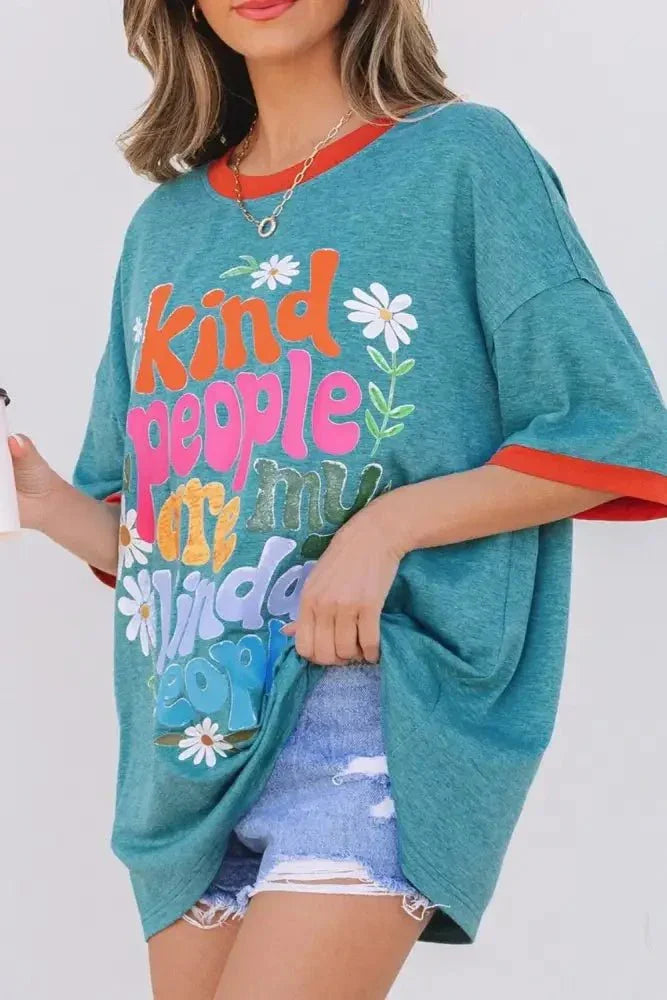 Kind People are My Kind People Graphic Oversized T-Shirt - Update AvenueFestival VibesTrendsi100100252441012100100252441012ab761858 - c265 - 48d5 - 97cd - 8badc502070c - MaxTurquoise