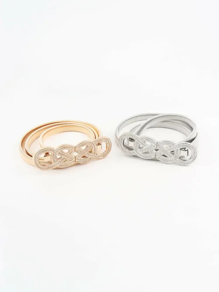 Knot Buckle Metal Belt