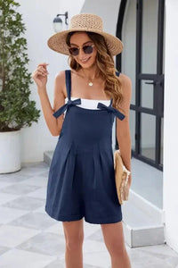 Knotted Strap Romper with Pockets - Update AvenueVacation StyleTrendsi1001007824689321001007824689323a46fa79 - 06cd - 42f9 - 97e6 - d8724452523c - MaxDark Navy