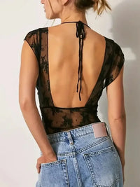 Lace Cap Sleeve Ruched T-Shirt - Update AvenueT-ShirtsTrendsi10010050046446910010050046446969566e65 - 8cef - 45c6 - 8d14 - a64dcbc4c510 - Max - OriginBlack