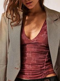 Lace Cap Sleeve Ruched T-Shirt - Update AvenueT-ShirtsTrendsi100100500469152100100500469152f58607e6 - f578 - 4420 - a977 - f2409dfcfd79 - Max - OriginRed