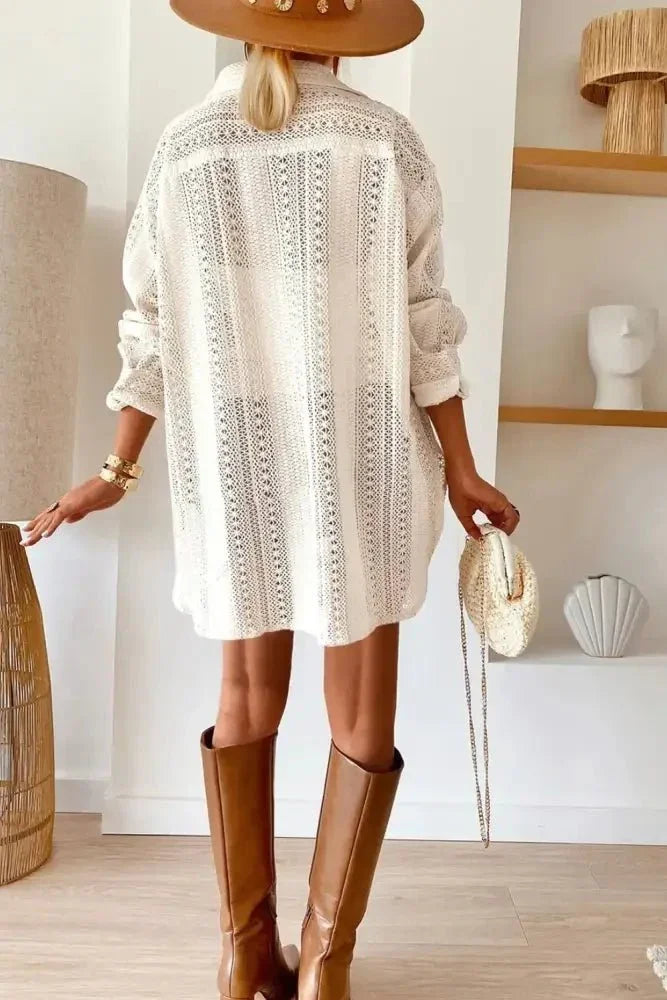 Lace Crochet Collared Neck Oversized Shirt - Update AvenueVacation StyleTrendsi100100512767612100100512767612fc1b1b8a - 5bb0 - 4753 - 8a01 - a17b9fbeb02f - MaxBeige