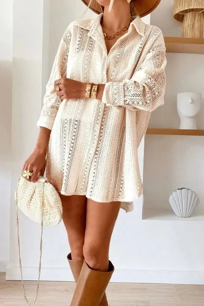 Lace Crochet Collared Neck Oversized Shirt - Update AvenueVacation StyleTrendsi100100512767612100100512767612ff4c3a43 - 1fa1 - 42d3 - 82ac - a52a99e7e1ab - MaxBeige