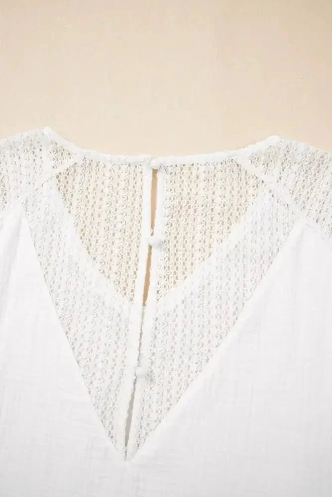 Lace Crochet Textured Button Back V Neck T Shirt - Update AvenueT-ShirtsTrendsi100100831715357100100831715357030b1f5c - 71df - 4d87 - b15c - 6c5d83db032d - Max - OriginWhite