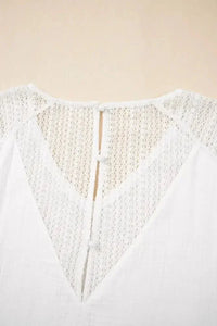 Lace Crochet Textured Button Back V Neck T Shirt - Update AvenueT-ShirtsTrendsi100100831715357100100831715357030b1f5c - 71df - 4d87 - b15c - 6c5d83db032d - Max - OriginWhite