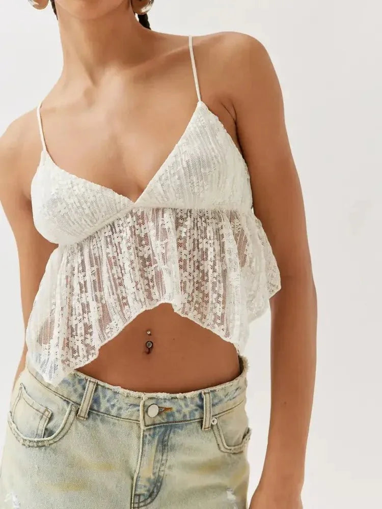 Lace Cropped Cami with Flowy Hem - Update AvenueTanks & CamisTrendsi1001006101531451001006101531457e9a63fe39054a55b68cbae4ddc8f725 - Max - OriginWhite