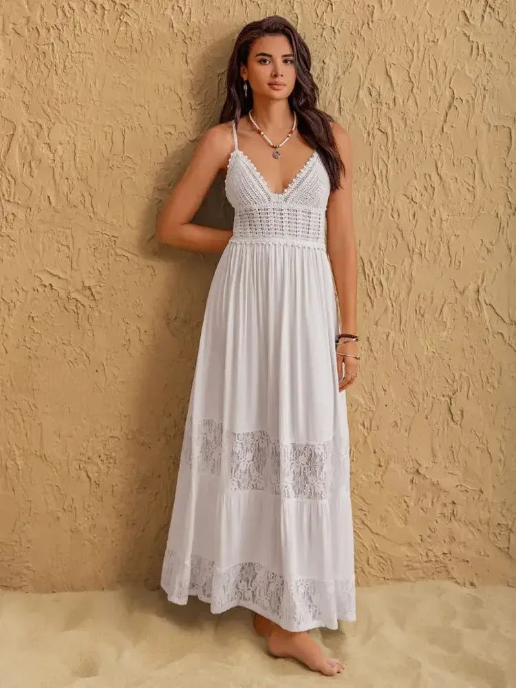 Lace Detail Crochet Tiered Maxi Cami Dress - Update AvenueFestival VibesTrendsi10010043890146910010043890146978be9e3f - adcd - 4aa8 - 9afd - dd7743390e22 - MaxWhite