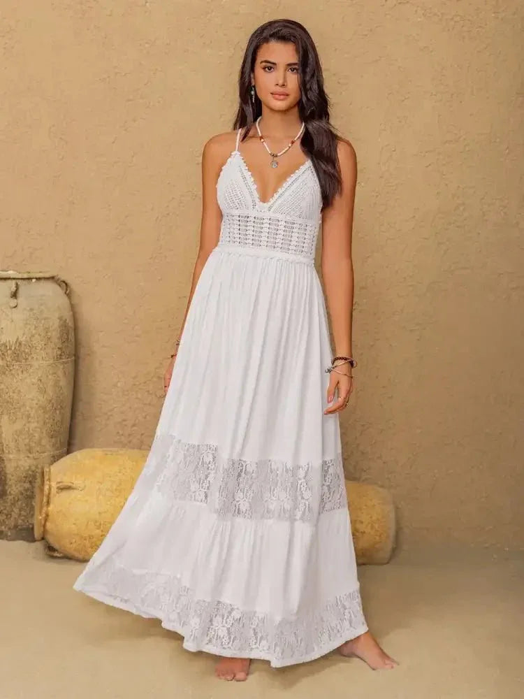 Lace Detail Crochet Tiered Maxi Cami Dress - Update AvenueFestival VibesTrendsi10010043890146910010043890146991c5f4d7 - d22e - 4147 - bb94 - 2adf031f662d - MaxWhite
