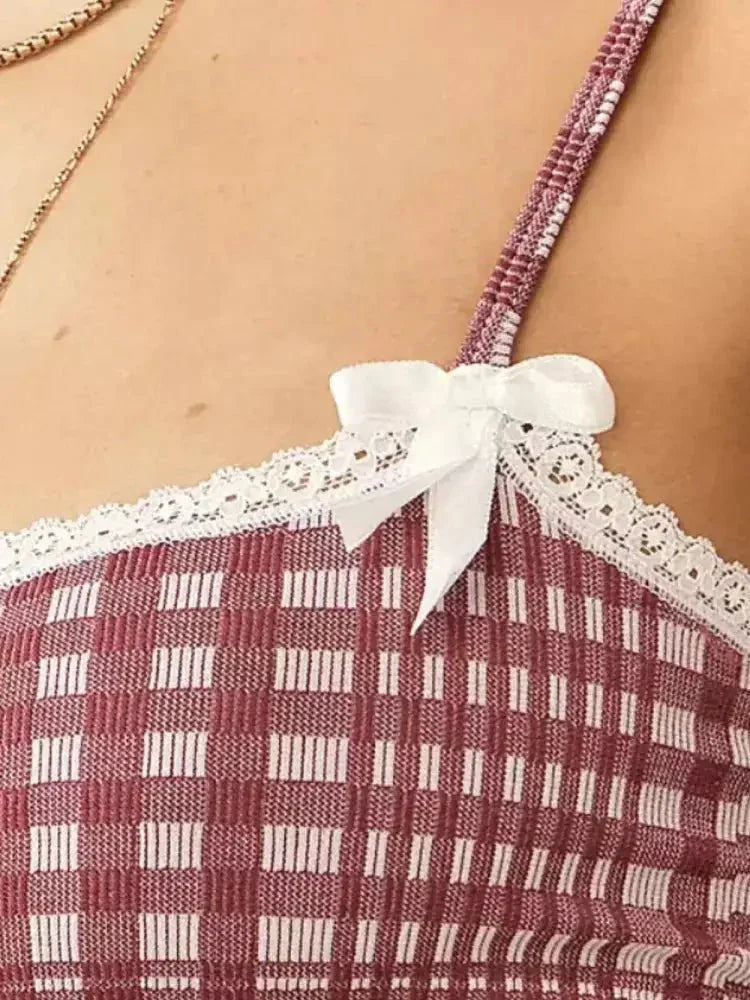 Lace Detail Plaid Square Neck Cami - Update AvenueFestival VibesTrendsi10010049048150710010049048150757db78d8 - b0c7 - 484f - 9eb1 - 034568d4d959 - MaxMoonlit Mauve