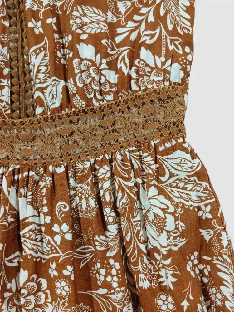 Lace Detail Printed Short Sleeve Midi Dress - Update AvenueBoho VibesTrendsi100100075271824100100075271824b7d72ace - 7b49 - 45bc - 9167 - d16debeb505f - Max - OriginCamel