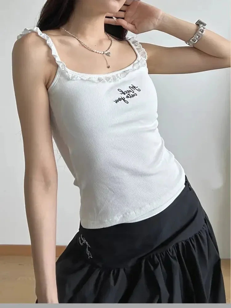 Lace Detail Scoop Neck Cami - Update AvenueTrendsi100100029226382100100029226382a5d27bb344fc4843969fd3a27e2f09b7 - Max - OriginWhite