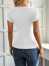 Lace Detail Short Sleeve T-Shirt - Update AvenueT-ShirtsTrendsi100100633646182100100633646182cc83319e154a4fdfae1f41f9fc5fe2c5 - Max - OriginWhite