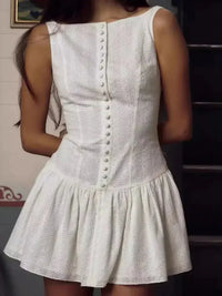 Lace Detail Sleeveless Mini Dress - Update AvenueTrendsi10010014707286510010014707286578a1c76db07a464ab14f0703de007220 - Max - OriginWhite