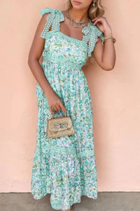 Lace Detail Square Neck Floral Dress - Update AvenueEffortless Elegance: DressesTrendsi100100794581302100100794581302143efd56 - 400e - 44a4 - b7b7 - f06c637d7d24 - Max - OriginTurquoise