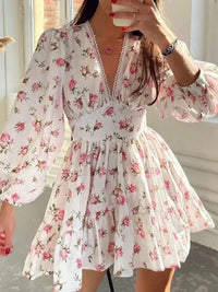 Lace Detail V - Neck Balloon Sleeve Dress - Update AvenueEffortless Elegance: DressesTrendsi1001002506219911001002506219919bdc3bde - aeda - 477e - b059 - 8825b090cf43 - Max - OriginBlush Pink