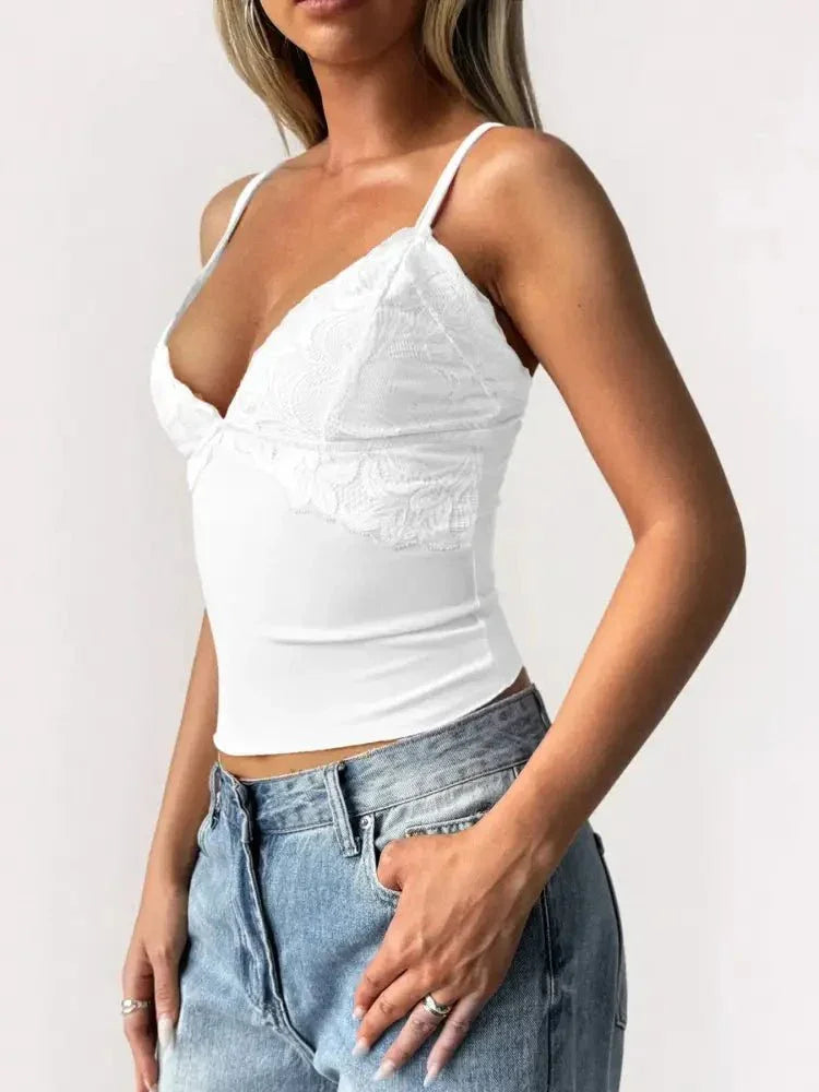 Lace Detail V - Neck Cami - Update AvenueTrendsi10010015536056610010015536056606dc3bc148964709a9b5da595822f73c - Max - OriginWhite