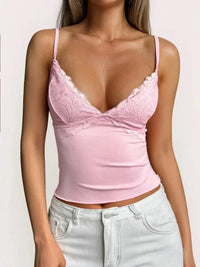 Lace Detail V - Neck Cami - Update AvenueTrendsi1001001553676501001001553676502fc644a797784e93926b0473af224105 - Max - OriginDusty Pink