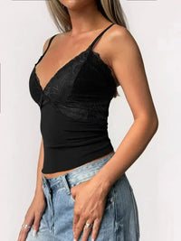 Lace Detail V - Neck Cami - Update AvenueTrendsi100100155369426100100155369426ba32292d844f477986127003276b22f0 - Max - OriginBlack