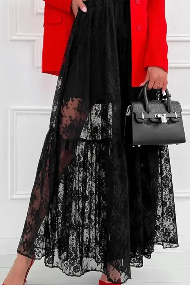 Lace Elastic Waist Maxi Skirt - Update AvenueBoho VibesTrendsi100100943234620100100943234620b5975bd2 - 0466 - 4bdc - 879b - d4800963d4cf - MaxBlack