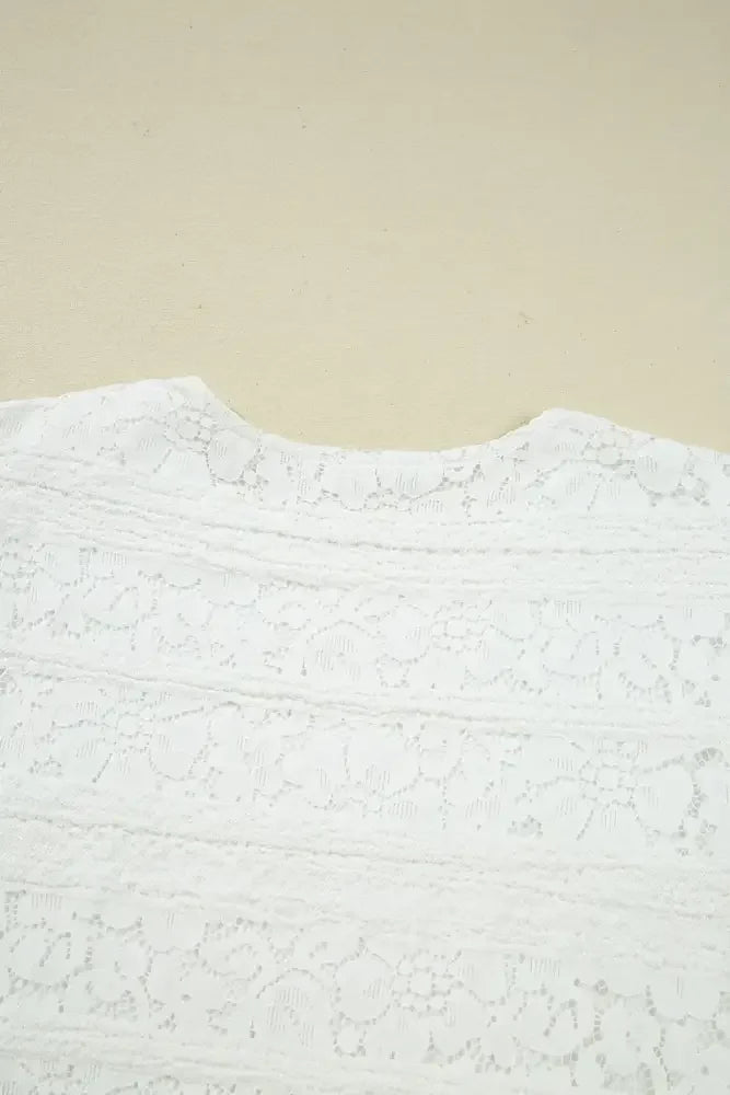 Lace Long Sleeve Mini Dress