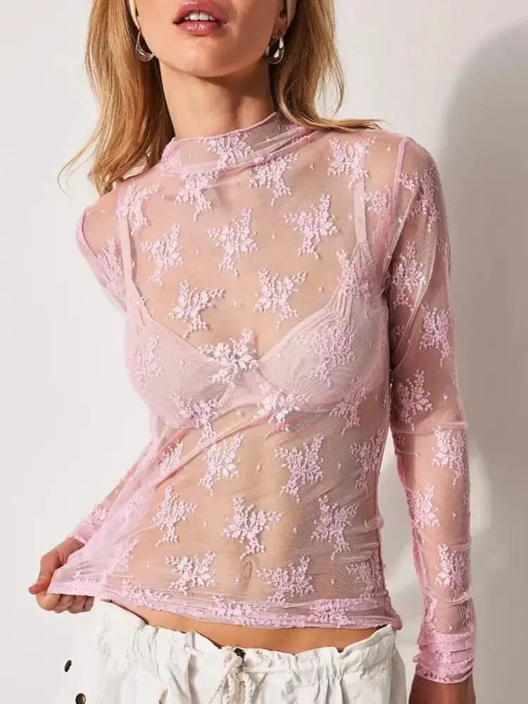 Lace Mock Neck Long Sleeve Blouse - Update AvenueTrendsi10010008411832610010008411832619bbc740 - 59bf - 48ba - a2b4 - 910b6123cbd6 - MaxBlush Pink