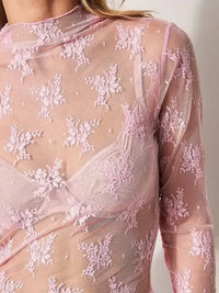 Lace Mock Neck Long Sleeve Blouse - Update AvenueTrendsi100100084118326100100084118326eddfa114 - 9ee8 - 40a0 - afbc - a75513b185d2 - MaxBlush Pink