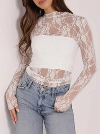 Lace Mock Neck Long Sleeve Top - Update AvenueTrendsi100100691048673100100691048673a40336c7 - 0949 - 429d - 8823 - 1d543e55fd84 - MaxWhite