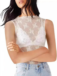 Lace Mock Neck Top - Update AvenueTrendsi100100152145455100100152145455d199e556 - 3c4b - 4e12 - 8caf - d457a193afc6 - MaxWhite