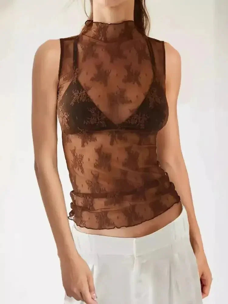 Lace Mock Neck Top - Update AvenueTrendsi1001001521477691001001521477691144c93b - 19ce - 4789 - 94ae - 60675dcd91fa - MaxBrown