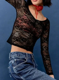 Lace Sheer Long Sleeve T-Shirt - Update AvenueT-ShirtsTrendsi1001008735210001001008735210001d7b8f8f - 5143 - 43fa - b50a - 4a7c6a3c7536 - Max - OriginBlack