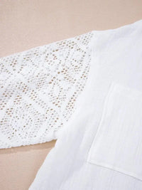 Lace Sleeve Button Down Shirt - Update AvenueTrendsi1001008713476011001008713476019fbb7dd37c124ea0b53a3d2d2e9f5f77 - Max - OriginWhite