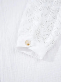 Lace Sleeve Button Down Shirt - Update AvenueTrendsi1001008713476011001008713476012b1a2095ffe048d59cc68eeb4ee74009 - Max - OriginWhite