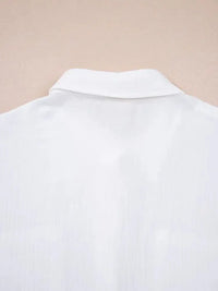 Lace Sleeve Button Down Shirt - Update AvenueTrendsi10010087134760110010087134760102489c150f0240508fc95283045d6106 - Max - OriginWhite