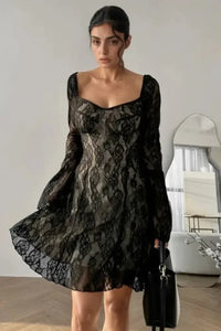 Lace Sweetheart Neck Flare Sleeve Mini Dress - Update AvenueFestival VibesTrendsi100100501581390100100501581390417c94a1 - 2b16 - 40a9 - bfff - 2dd4102ca676 - MaxBlack