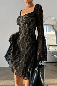 Lace Sweetheart Neck Flare Sleeve Mini Dress - Update AvenueFestival VibesTrendsi100100501581390100100501581390ecc03e8d - 0f7c - 4551 - bdf5 - 9559fe9d99da - MaxBlack
